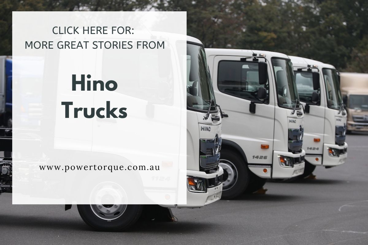 the cabin of the larger Hino prime mover