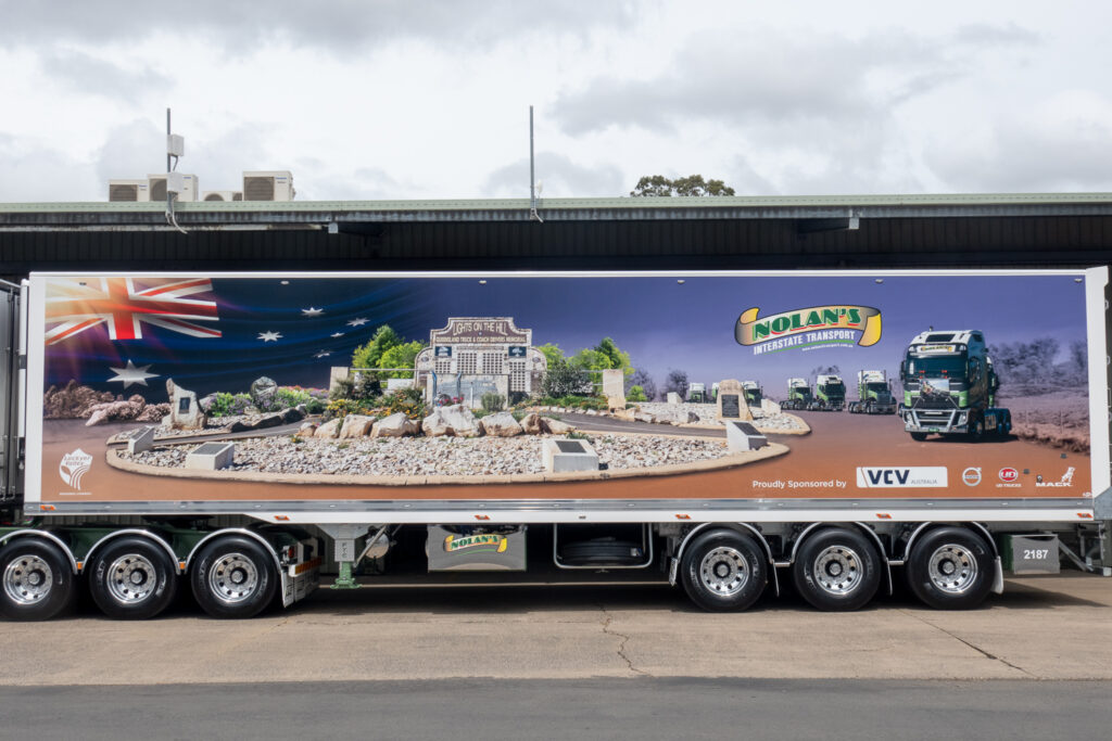 B-double Trailer Set Commemorating Truck Drivers - Prime Mover Magazine
