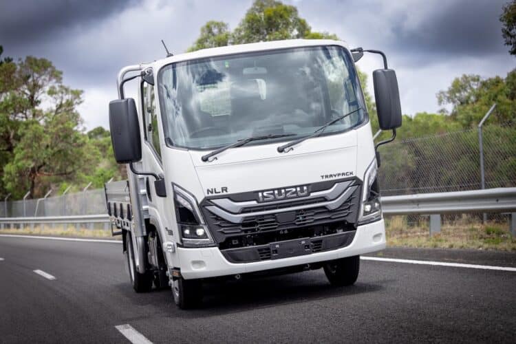 Next generation Isuzu NLR Traypack at Anglesea.