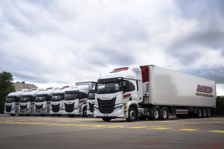 IVECO S-Ways at the MKD Transcorp depot in Melbourne.