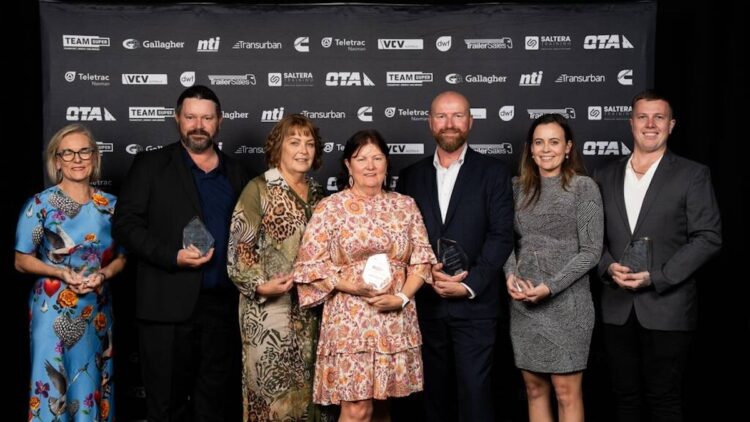 The winners of the QTA 2025 Road Freight Industry Awards. Image: QTA.