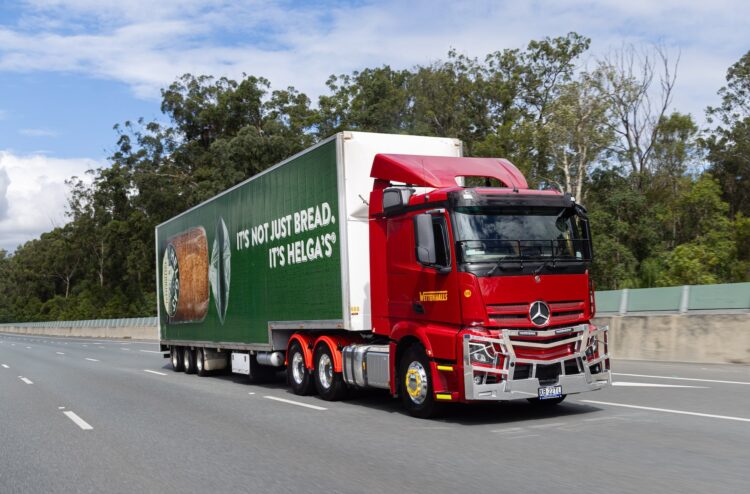 The new Actros is on the move for Wettenhalls. Image: Daimler/Mercedes-Benz.