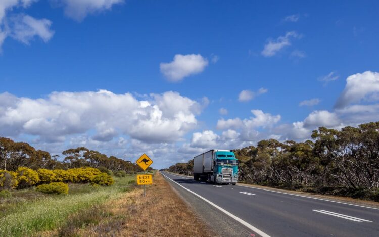 Road train South Australia.
