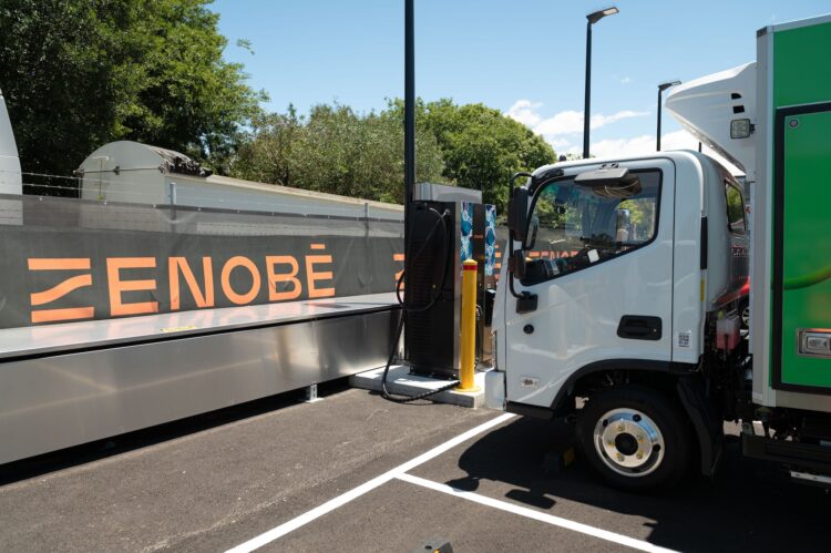 Australia's first off-site electric truck charging hub has been launched by Zenobē. Image: Zenobē.