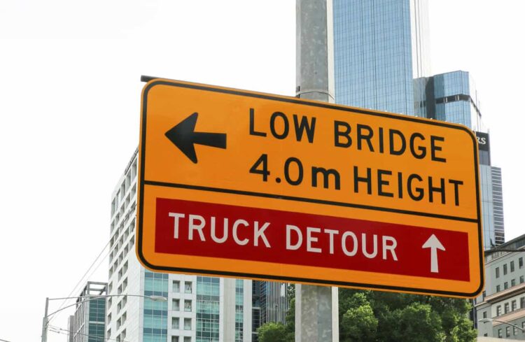 Truck drivers need to be aware of low-height bridges and tunnels according to the NHVR.
Image: Kim Britten/stock.adobe.com.