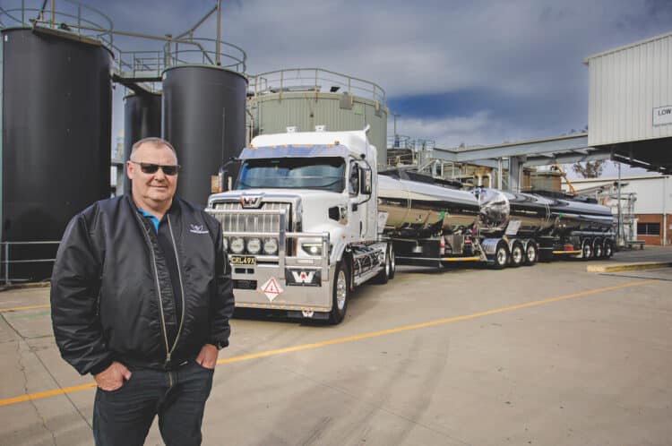 Mark D’Agostino relies on performance and comfort with his Western Star 49X. Image: Penske ANZ.