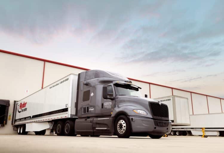 Ryder is the inaugural customer to participate in International's previously announced autonomous fleet trial program. Image: International Motors/Ryder Systems.