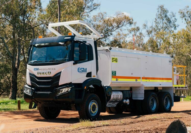 The IVECo T-Ways is helping ESM Resources with its fleet management. Image: IVECO.