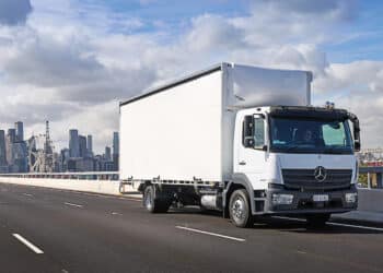 The Mercedes-Benz Atego more than holds its own on Australia’s roadways. Image: Daimler Australia.
