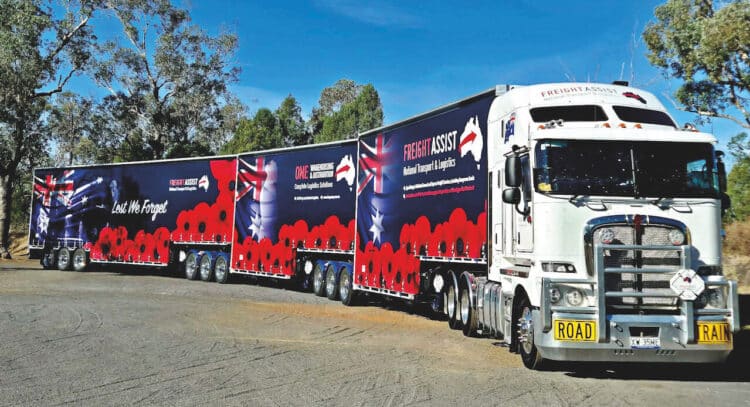 Freight Assist Australia relies on quality Dana drive lines for its longhaul fleet. Image: Freight Assist Australia.